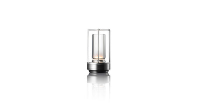 Stainless Steel / Desktop / BlackMenu / TURN+ LED Lantern, designed by Nao Tamura made by Ambientec