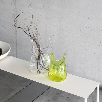 Small / Olive / Mobile / BlackMenu / Glass bag, designed by Atelier De Verre Anvi