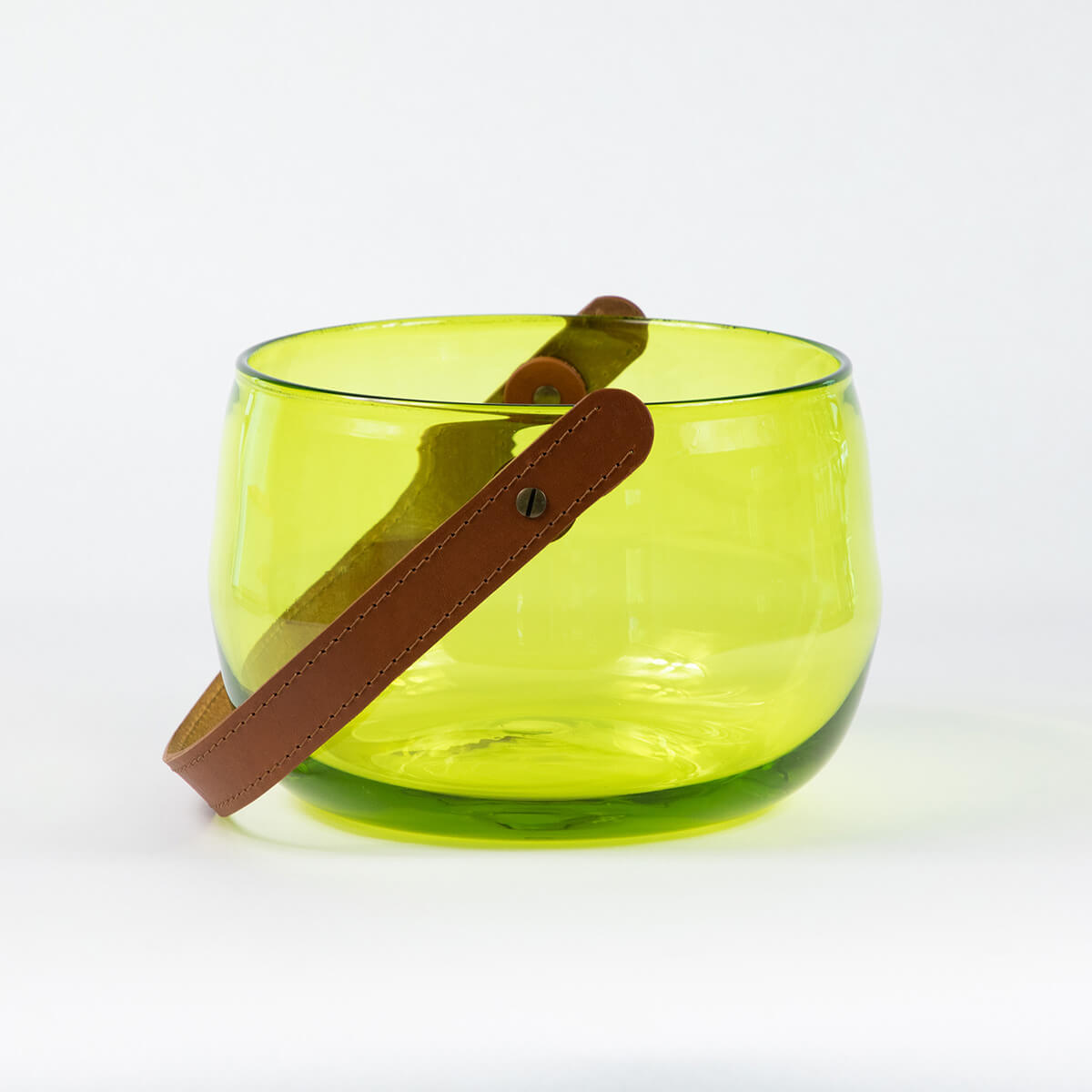 Olive / Mobile / BlackMenu / Shopper Glass Bowl, designed by Atelier de Verre Anvi