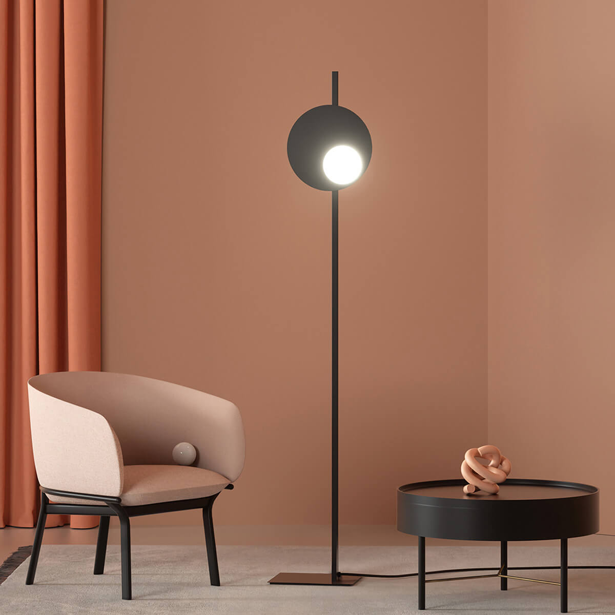 Mobile / WhiteMenu / Kwic Floor Lamp, designed by Serge and Robert Cornelissen