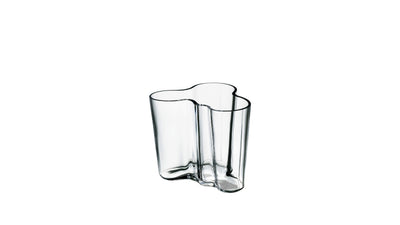 Clear / 3.75'' High / Desktop / BlackMenu / Aalto Vase, designed by Alvar Aalto