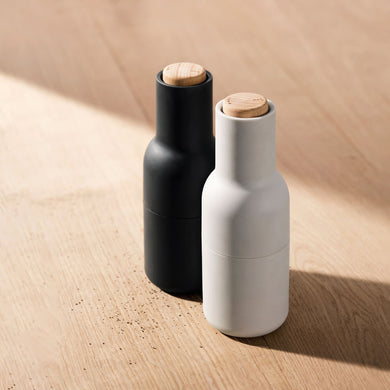 Ash Carbon with Wood Top / Mobile / WhiteMenu / Bottle Grinder Set Designed By Norm