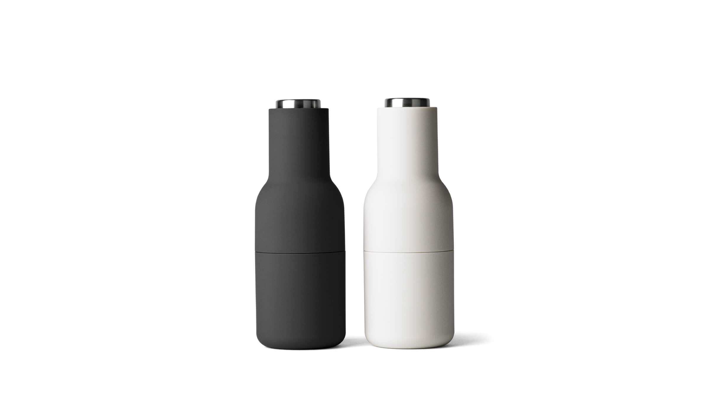 Ash Carbon with Steel Top / Desktop / BlackMenu / Bottle Grinder Set Designed By Norm