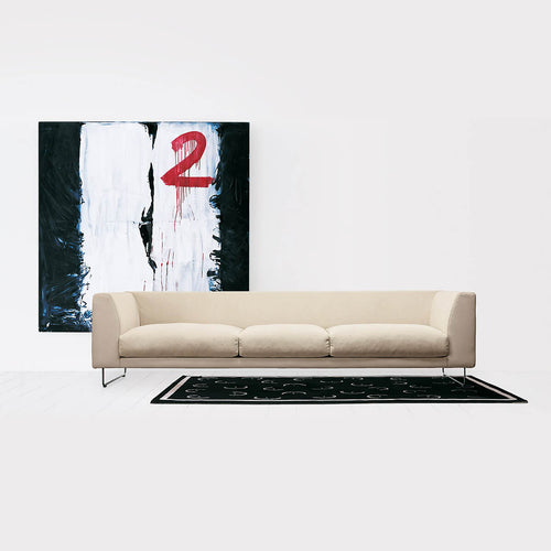 3-Seater / Mobile / BlackMenu / Elan 2-Seater sofa, designed by Jasper Morrison made by Cappellini