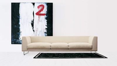 3-Seater / Desktop / BlackMenu / Elan 2-Seater sofa, designed by Jasper Morrison made by Cappellini