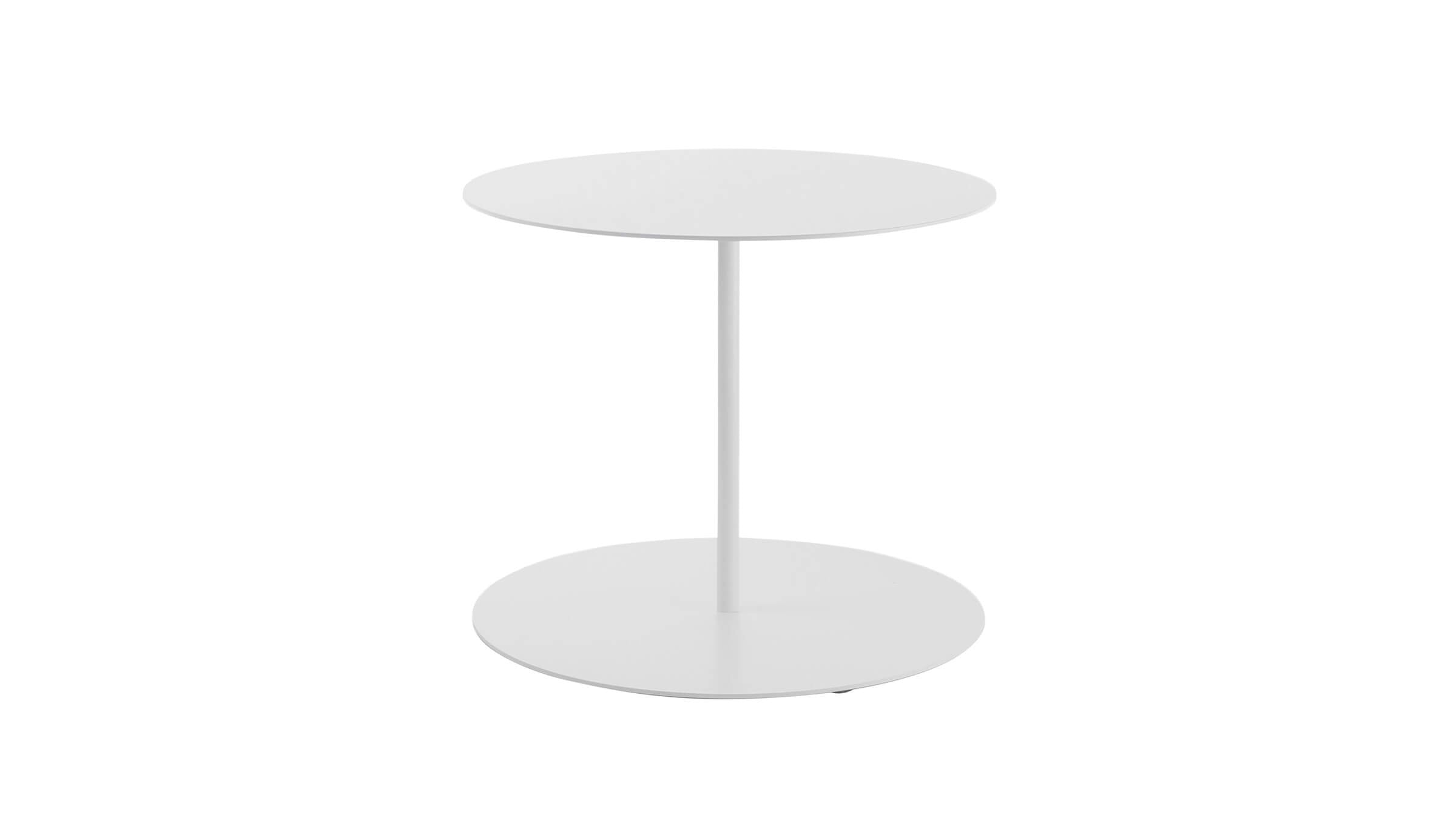 White / Desktop / BlackMenu / Gong Side Table, designed by Giulio Cappellini