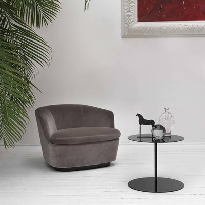 Black / Mobile / BlackMenu / Gong Side Table, designed by Giulio Cappellini