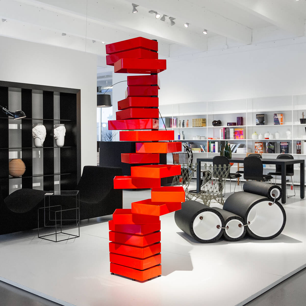 Mobile / BlackMenu / Revolving Cabinet, designed by Shiro Kuramata