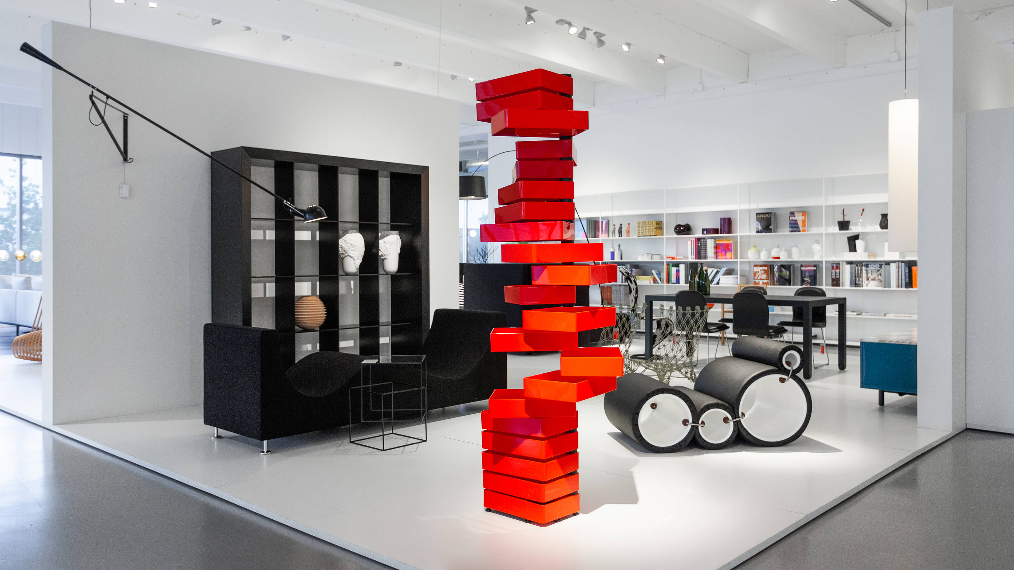 Desktop / BlackMenu / Revolving Cabinet, designed by Shiro Kuramata
