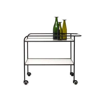 Mobile / Steel Pipe Drink Trolley, designed by Shiro Kuramata made by Cappellini
