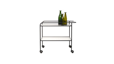 Desktop / Steel Pipe Drink Trolley, designed by Shiro Kuramata made by Cappellini