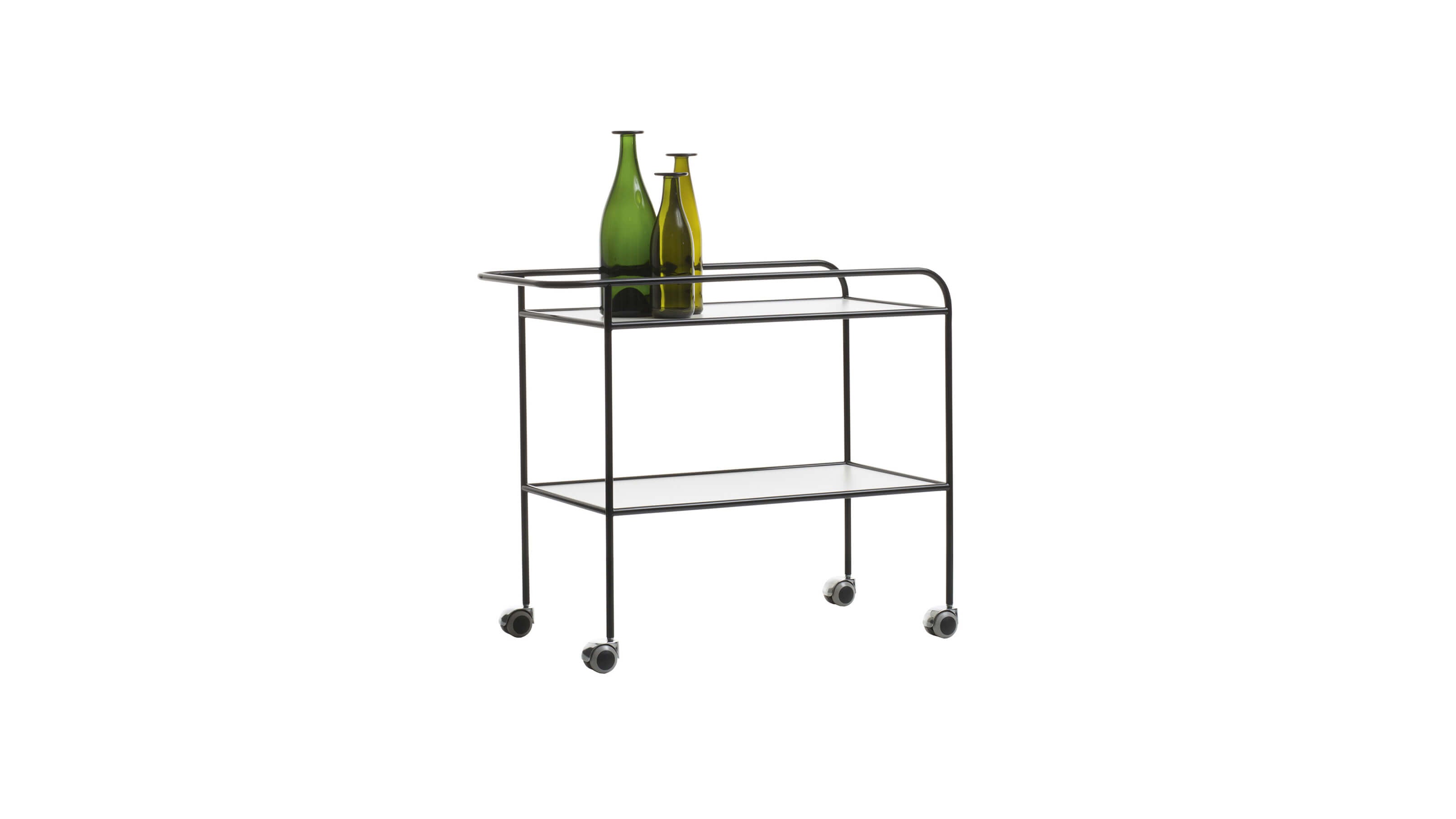 Desktop / Steel Pipe Drink Trolley, designed by Shiro Kuramata made by Cappellini