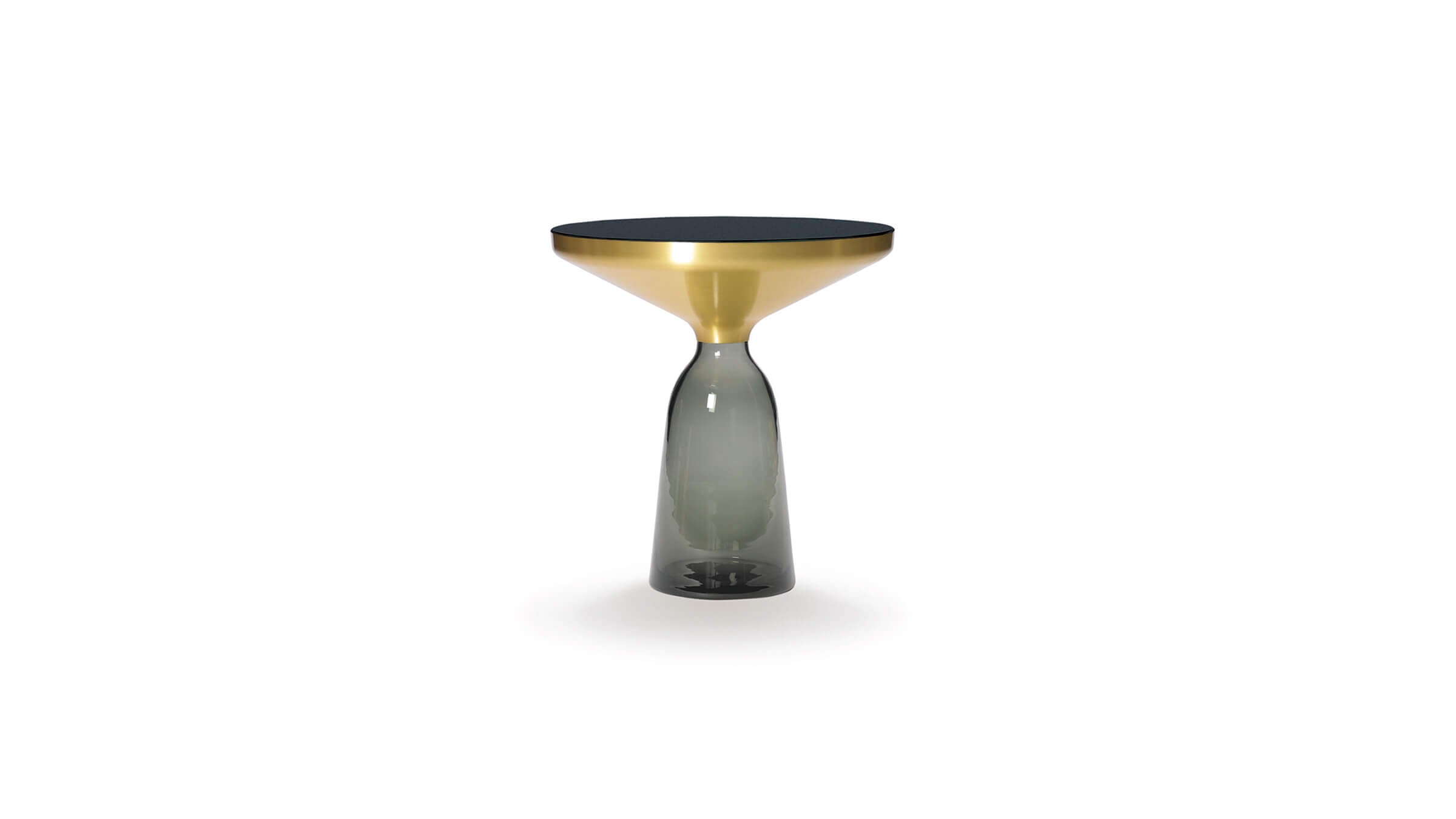 Quartz Gray Brass / Desktop / BlackMenu / Bell Side Table Designed by Sebastian Herkner for ClassiCon