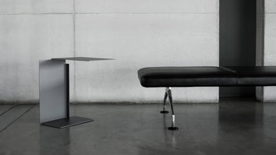 Basalt Grey / Desktop / WhiteMenu / Diana B Side Table, designed by Konstantin Grcic