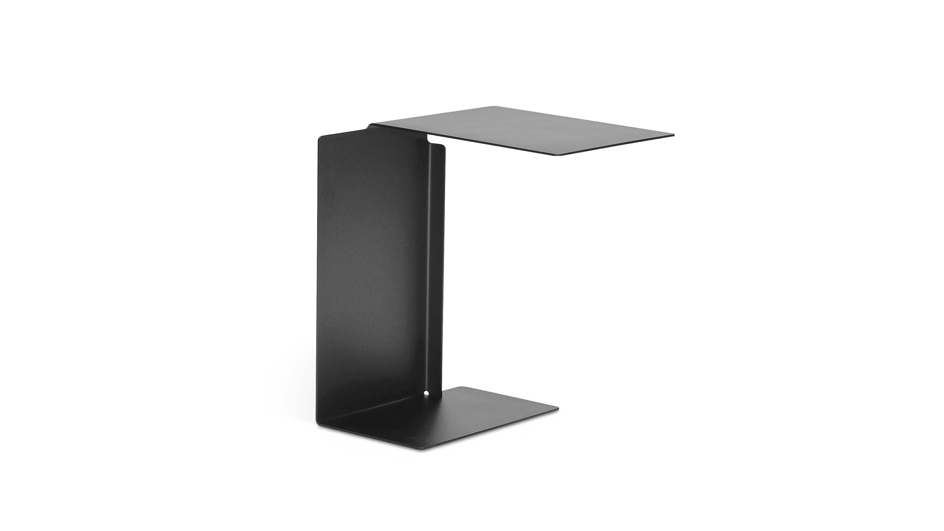 Basalt Grey / Desktop / BlackMenu / Diana B Side Table, designed by Konstantin Grcic