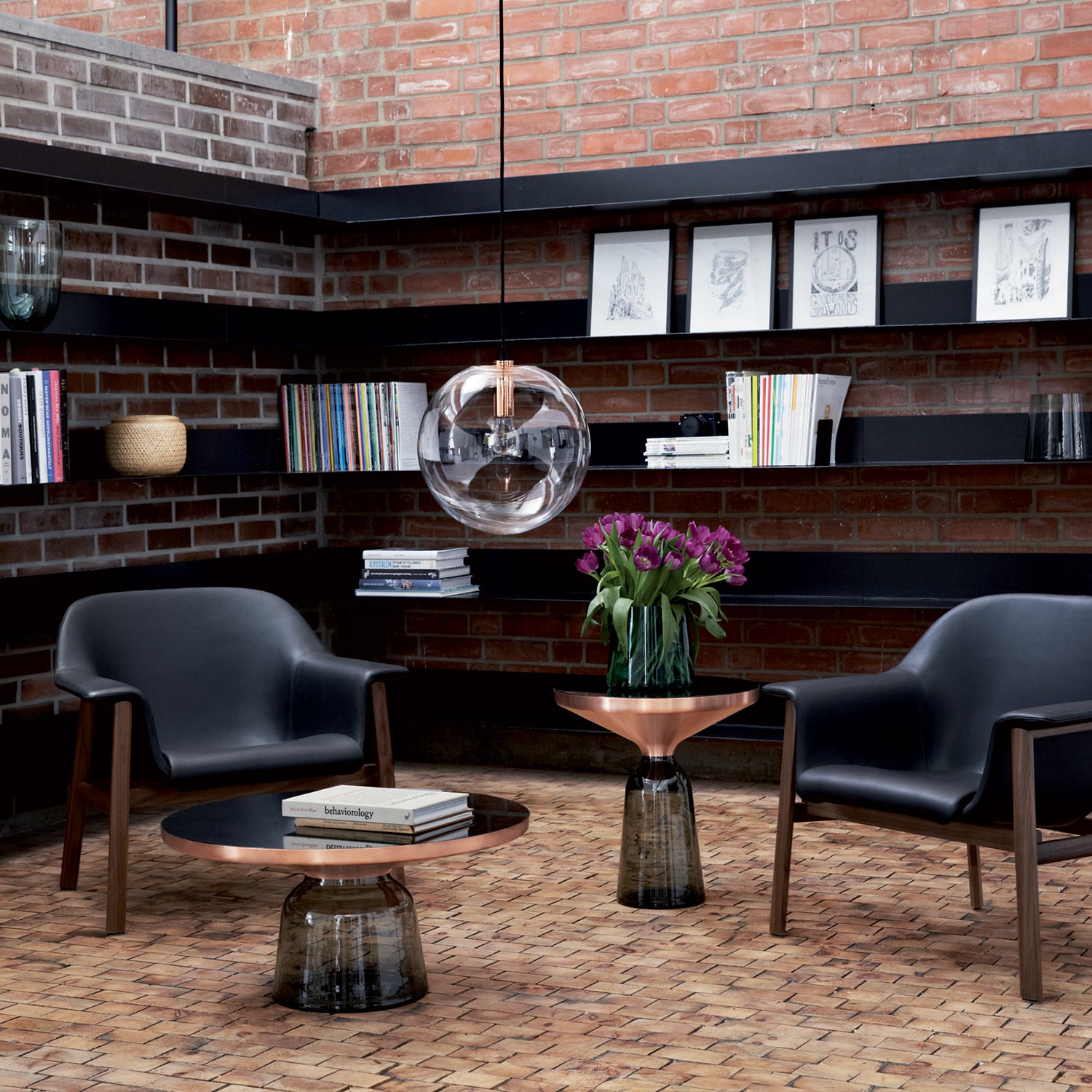 Mobile / WhiteMenu / Bell Side Table (Copper Edition), designed by Sebastian Herkner
