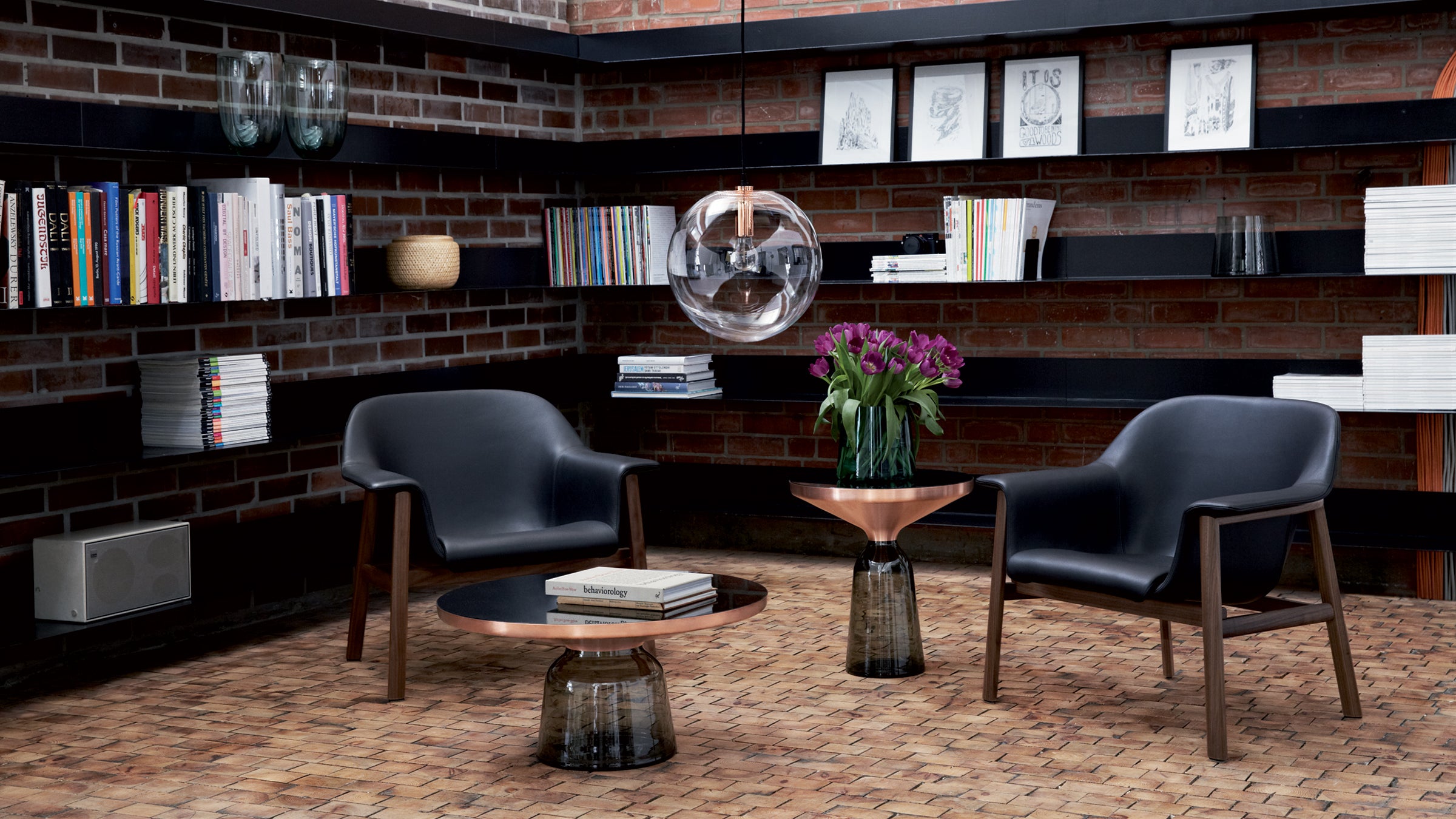 Desktop / WhiteMenu / Bell Side Table (Copper Edition), designed by Sebastian Herkner