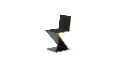 Black Stained Ash / Desktop / BlackMenu / 280 Zig Zag Chair Designed by Gerrit Rietveld for Cassina