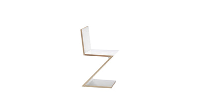 White Stained Ash / Desktop / BlackMenu / 280 Zig Zag Chair Designed by Gerrit Rietveld for Cassina