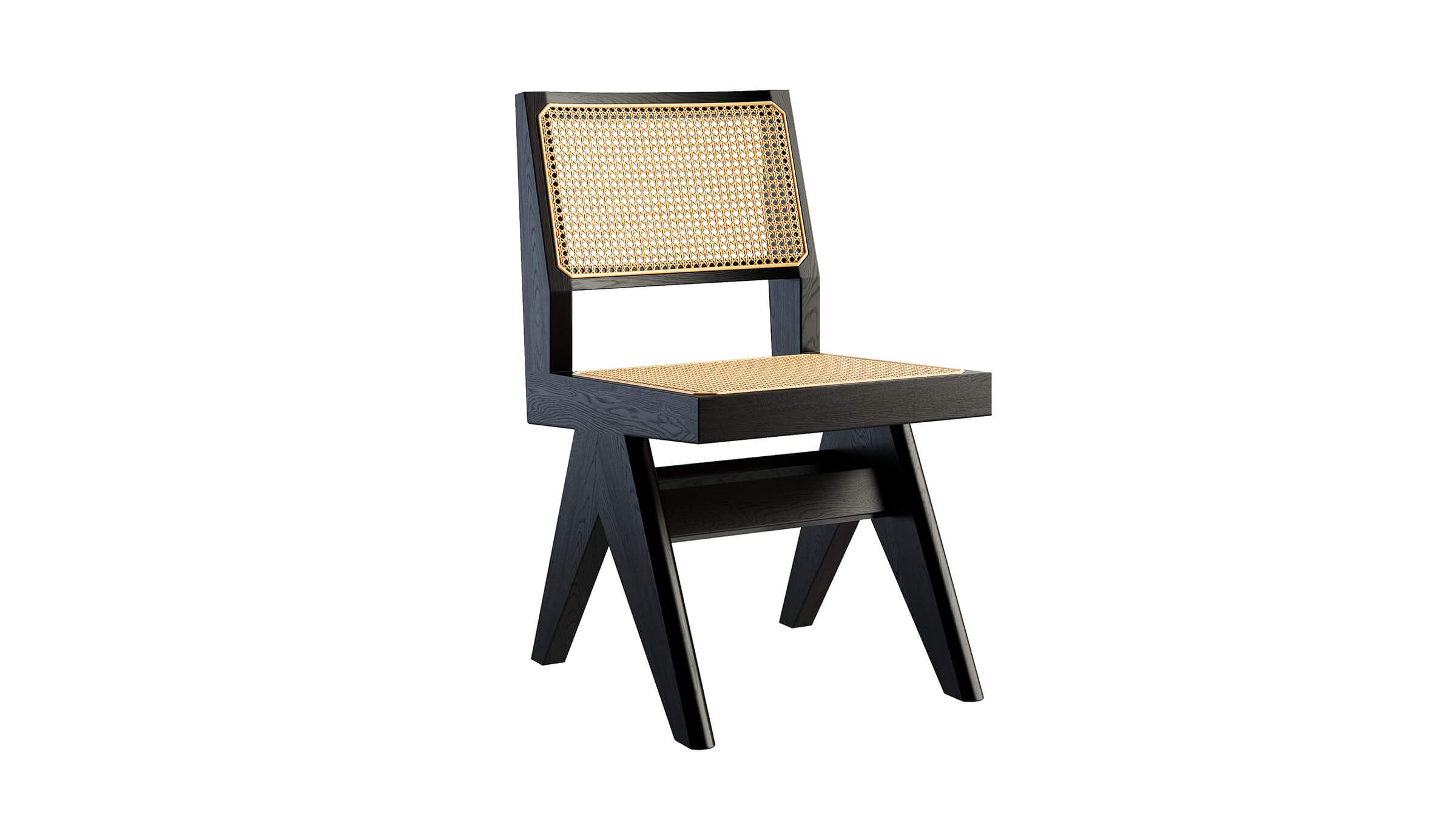 Desktop / BlackMenu / Capitol Complex Chair, designed by Pierre Jeanneret made by Cassina
