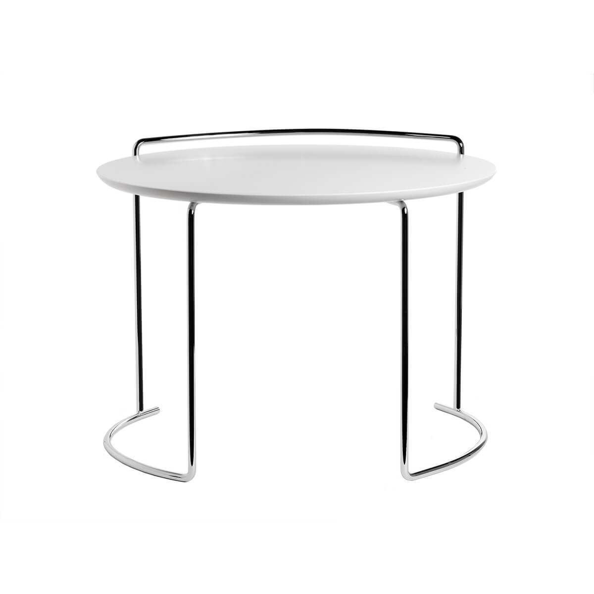Matte White Laquer / Mobile / BlackMenu / Djuna Side Table, designed by Kazuhide Takahama