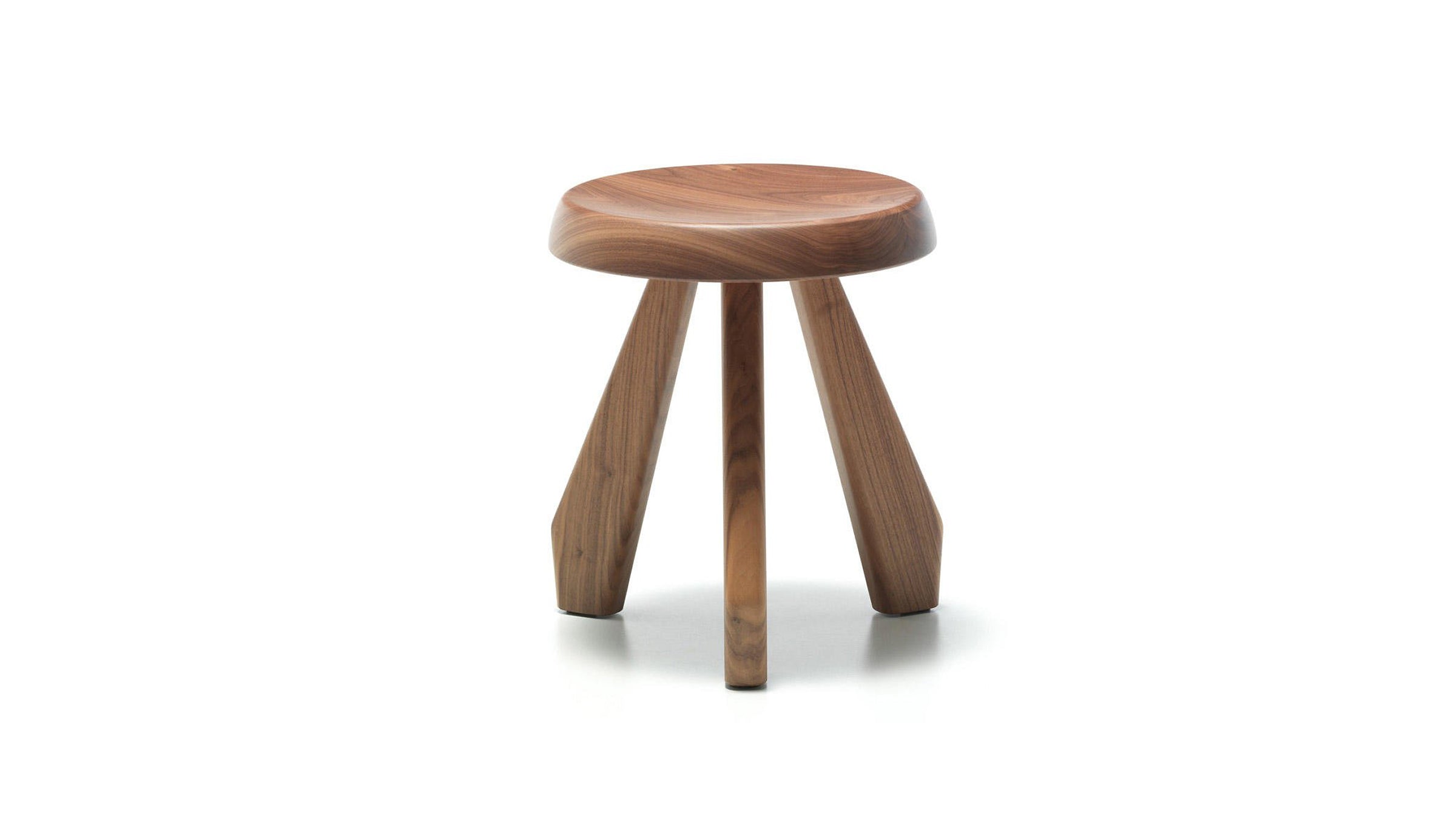 Meribel / American Walnut / Desktop / BlackMenu / Tabouret Stools made by Cassina