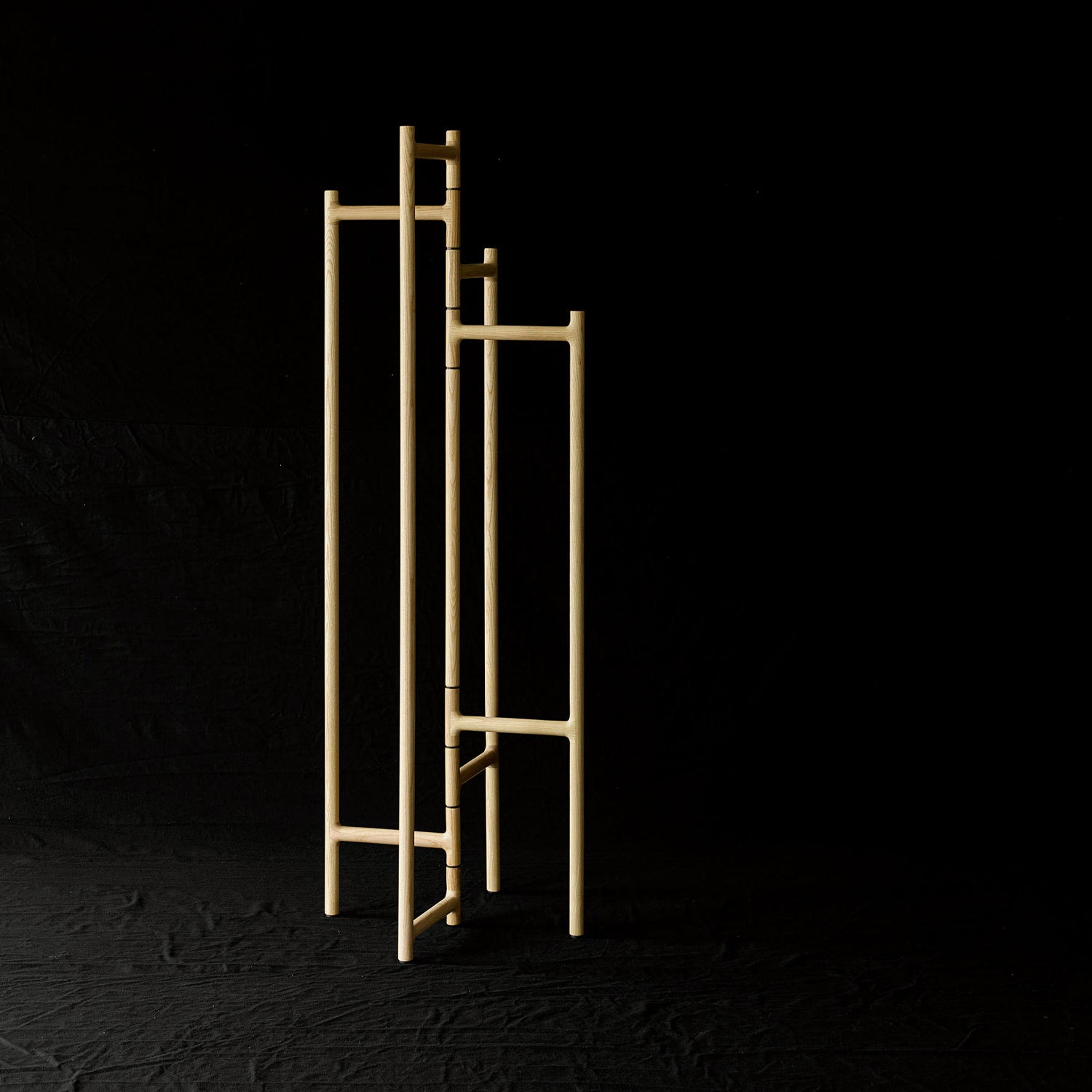 Natural Ash / Mobile / WhiteMenu / Ceiba Coat Rack, designed by Luis Arrivillaga