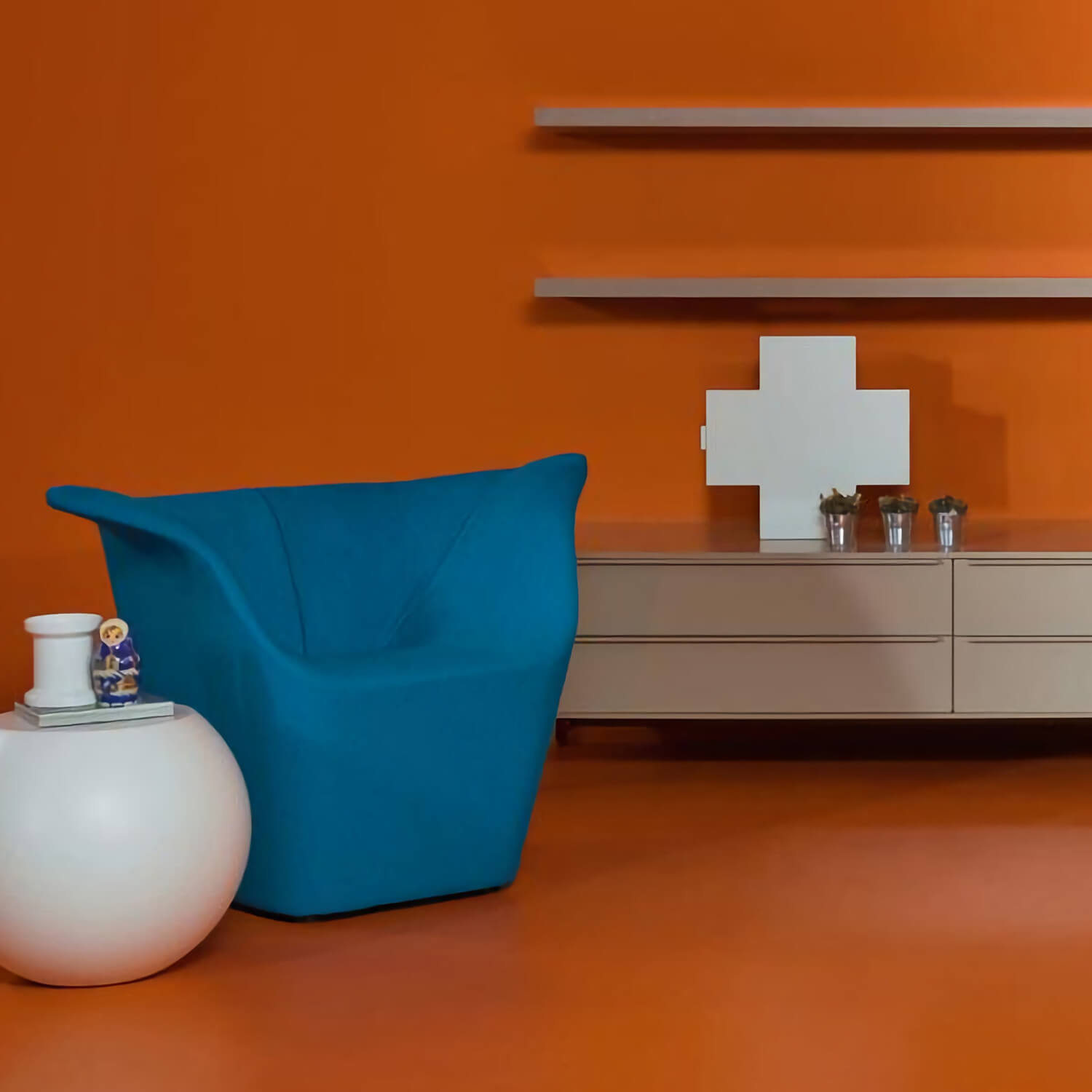 White / Mobile / BlackMenu / Cross Cabinet Designed By Thomas Ericksson made by Cappellini