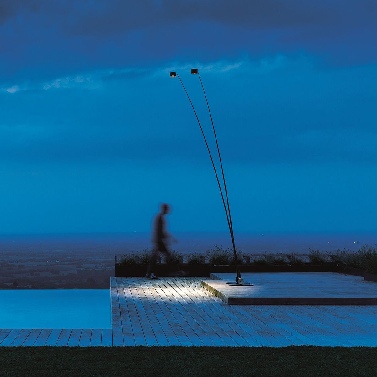 GeneralOption / Mobile / BlackMenu / Sampei Outdoor Floor Lamp, designed by Davide Groppi & Enzo Calabrese