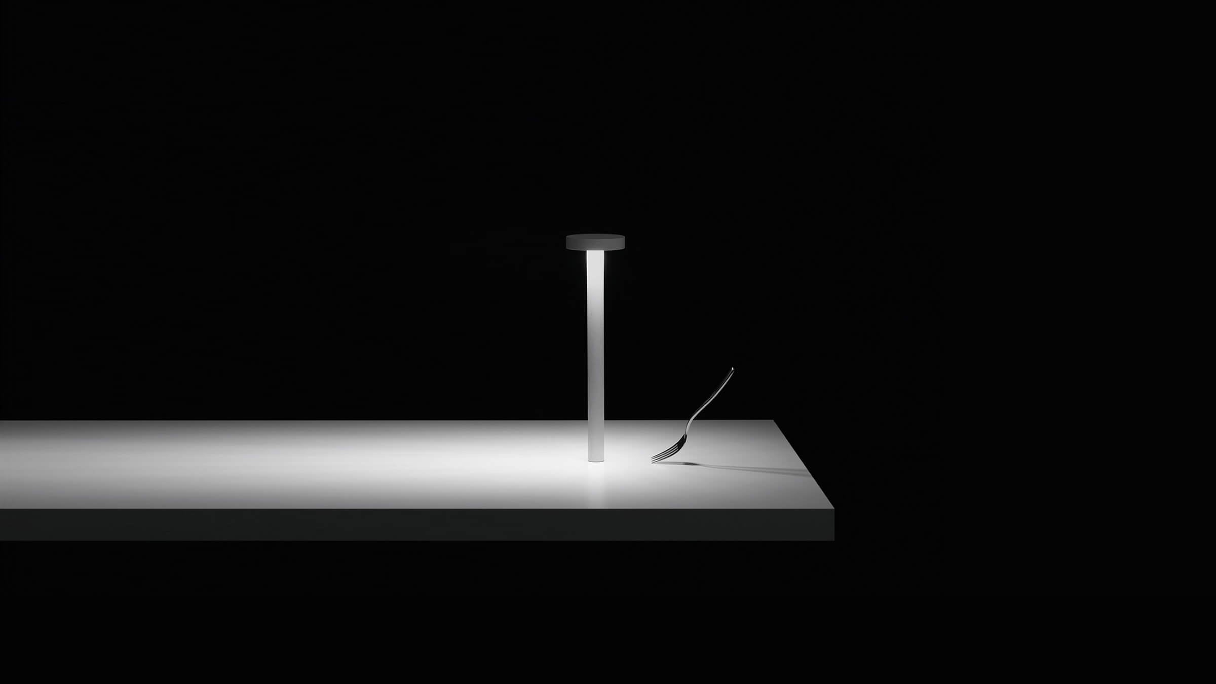 Desktop / WhiteMenu / Tetatet LED Table Lamp, designed by Davide Groppi