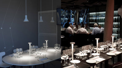 Desktop / WhiteMenu / Tetatet LED Table Lamp, designed by Davide Groppi