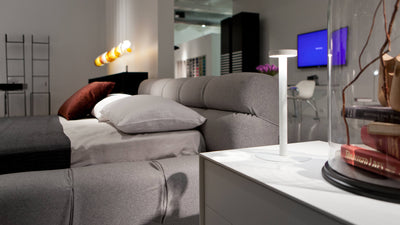 Desktop / WhiteMenu / Tetatet LED Table Lamp, designed by Davide Groppi