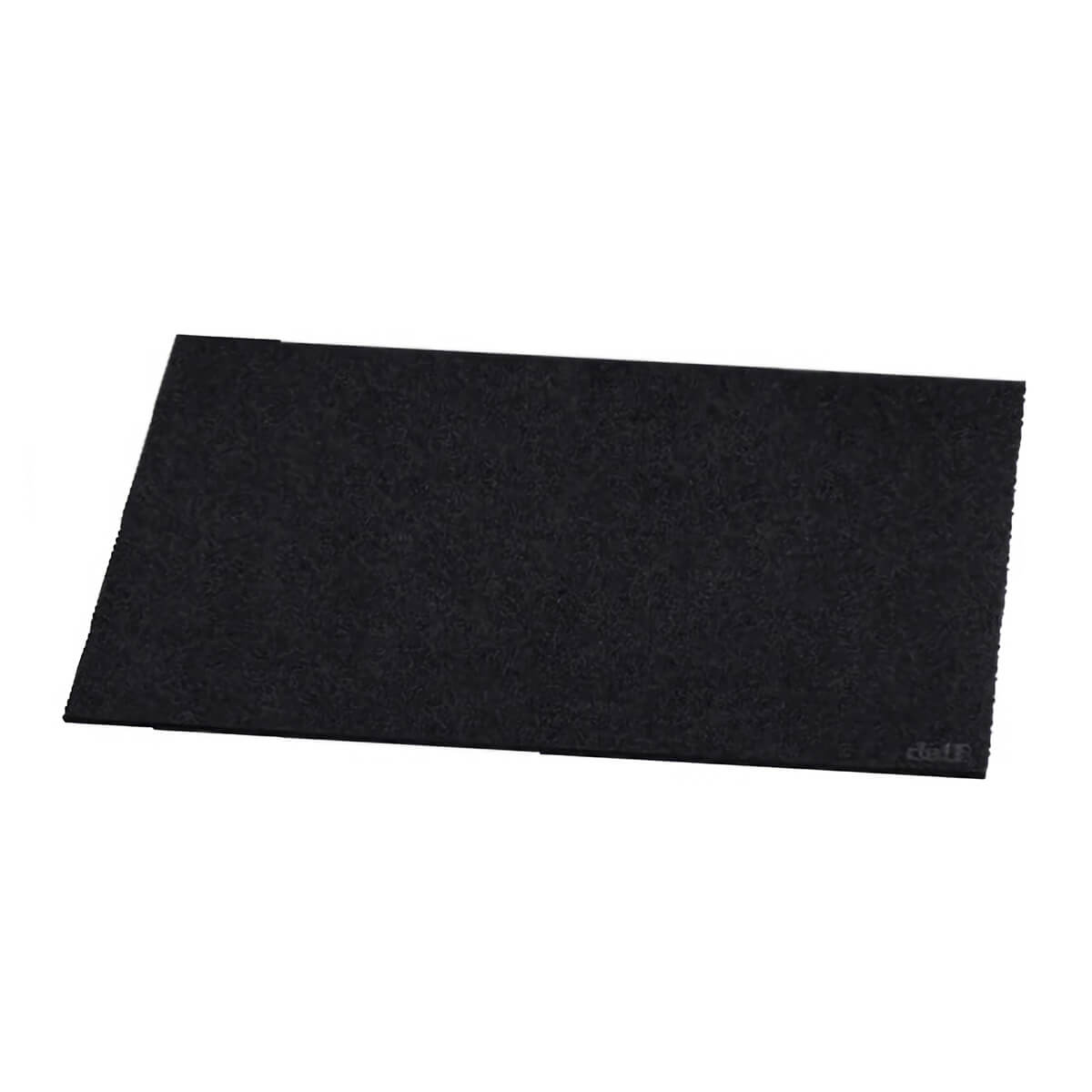 Black / Rectangular / Mobile / BlackMenu / Felt Placemats, Designed by Daff Design