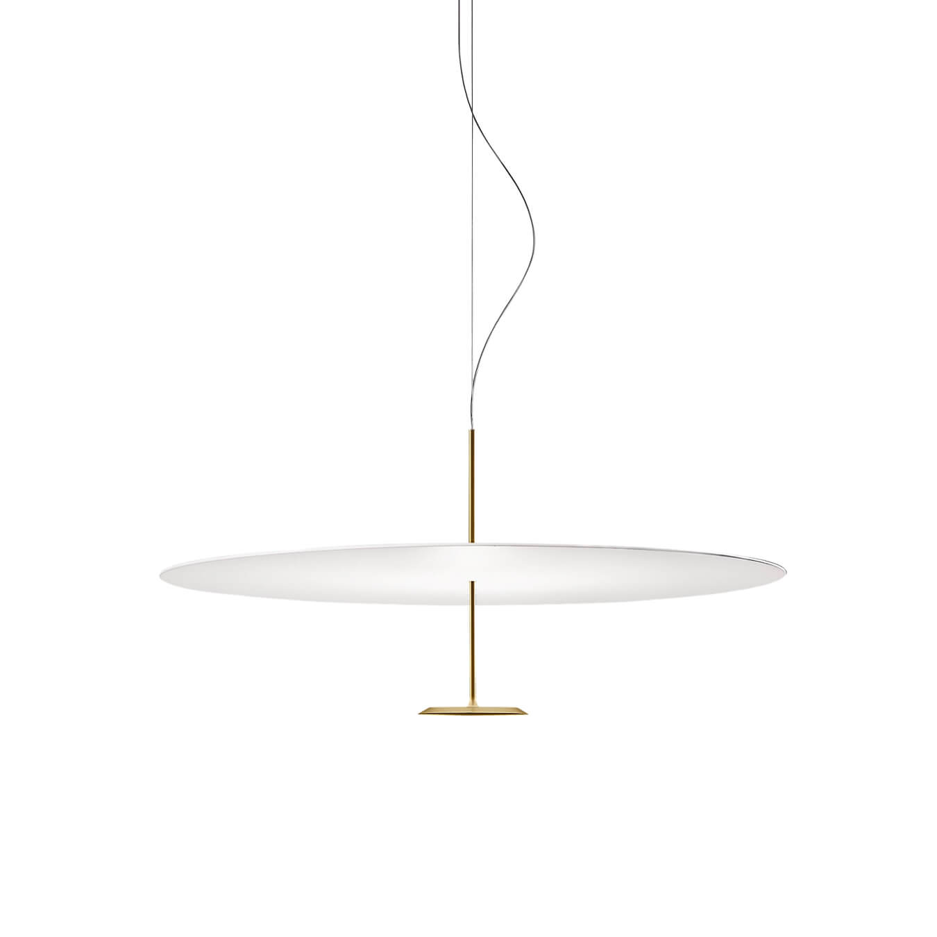 60 cm / Anodized Brass / Mobile / BlackMenu / Dot Suspension Lamp, designed by Foster + Partners