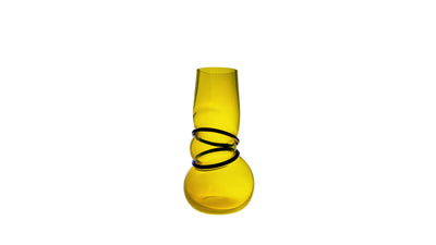 Sun Yellow / Desktop / BlackMenu / Double Ring Vase, designed by Vanessa Mitrani