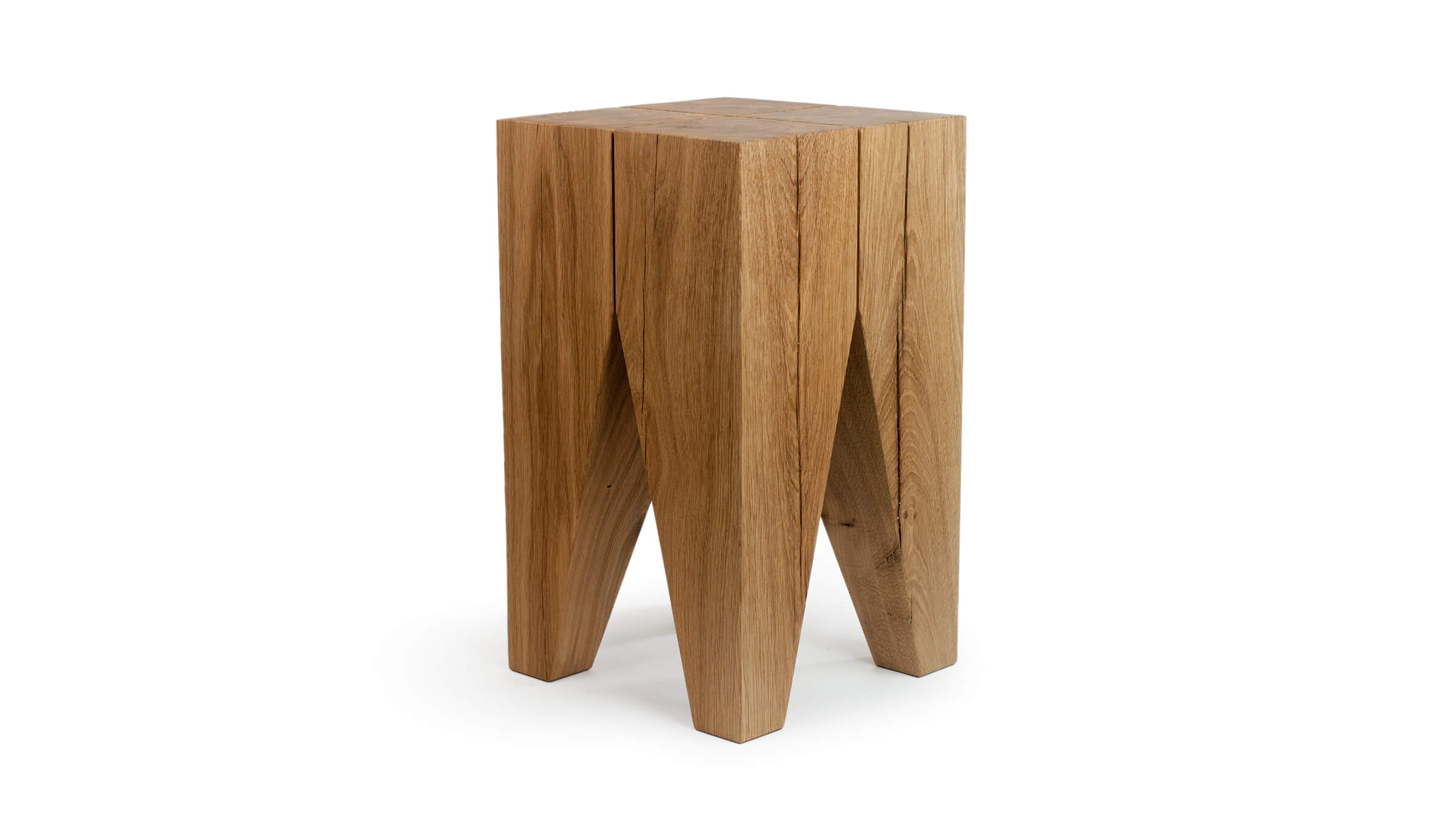 Flat Top / Oak / Desktop / BlackMenu / Backenzahn Stool, designed by Philipp Mainzer