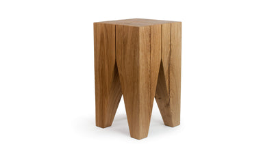 Flat Top / Oak / Desktop / BlackMenu / Backenzahn Stool, designed by Philipp Mainzer