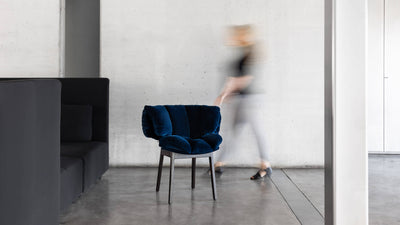 Desktop / BlackMenu / Blue Velvet Armchair, designed by Fernando & Humberto Campana