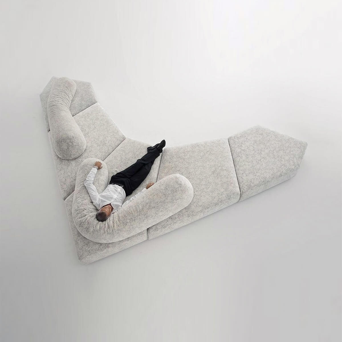 Mobile / BlackMenu / On the Rocks Sofa, designed by Francesco Binfare