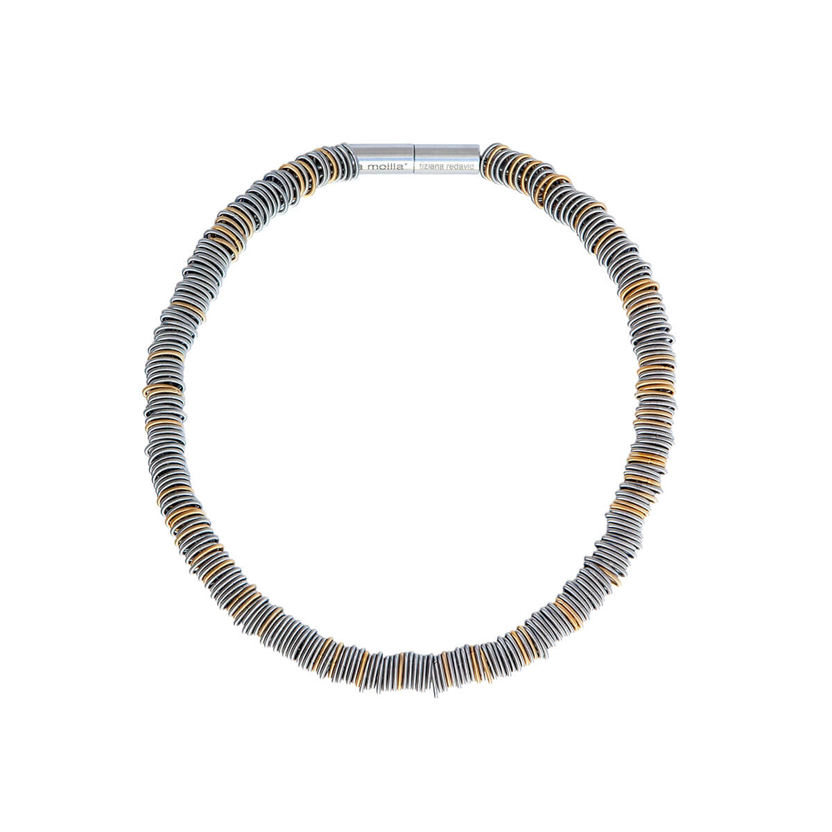 Stainless Steel & Gold / Mobile / BlackMenu / Tiziana Necklace 1, designed by Tiziana Redavid