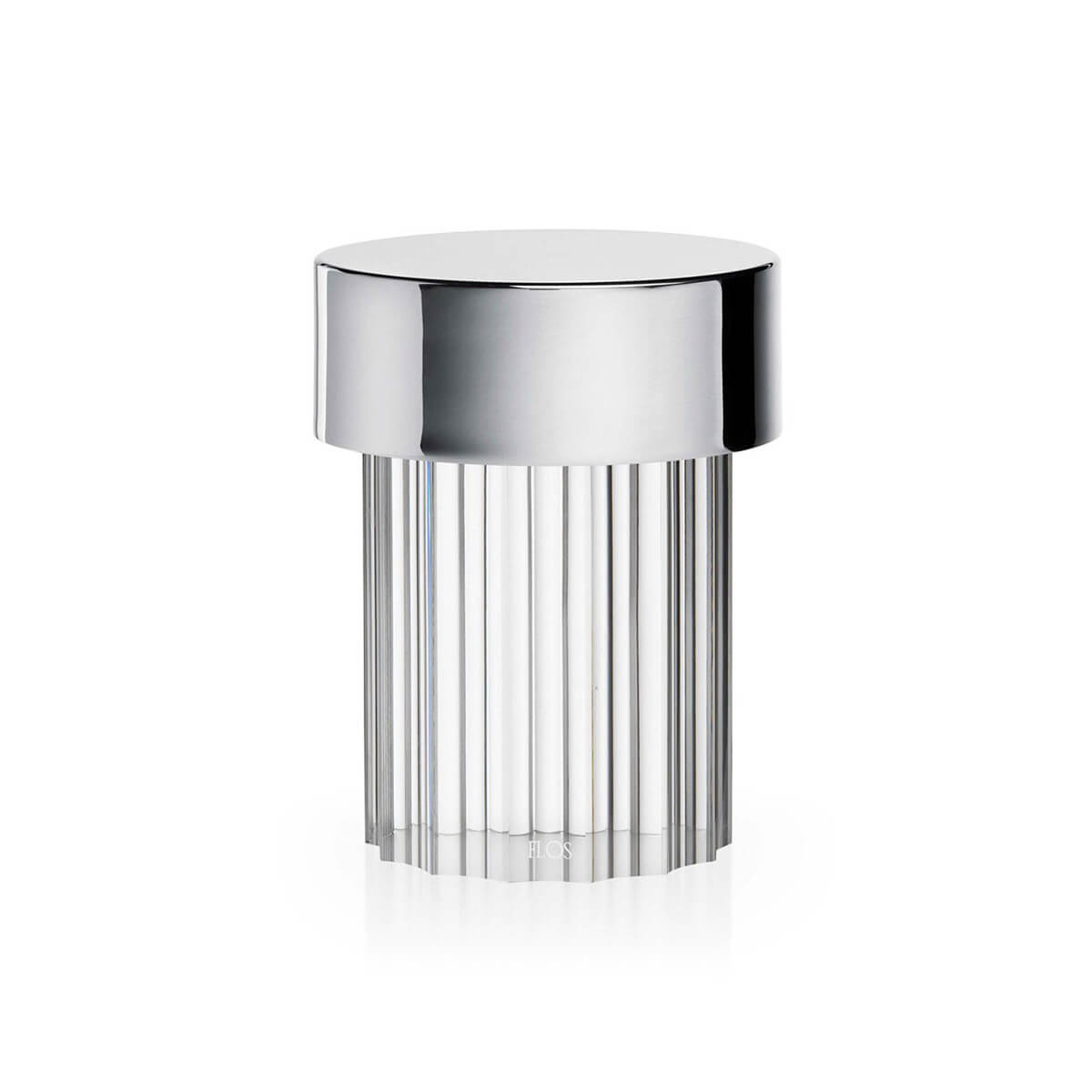 Stainless Steel Cover / Mobile / BlackMenu / Last Order Rechargeable Table Lamp, designed by Michael Anastassiades made by Flos