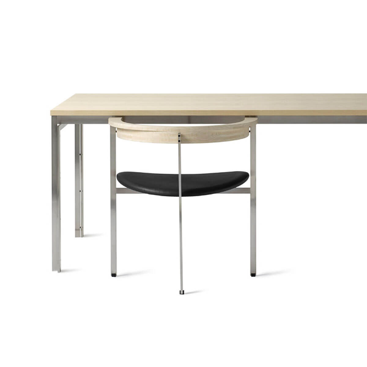 Mobile / BlackMenu / PK11 Armchair In Black Leather, designed by Poul Kjaerholm