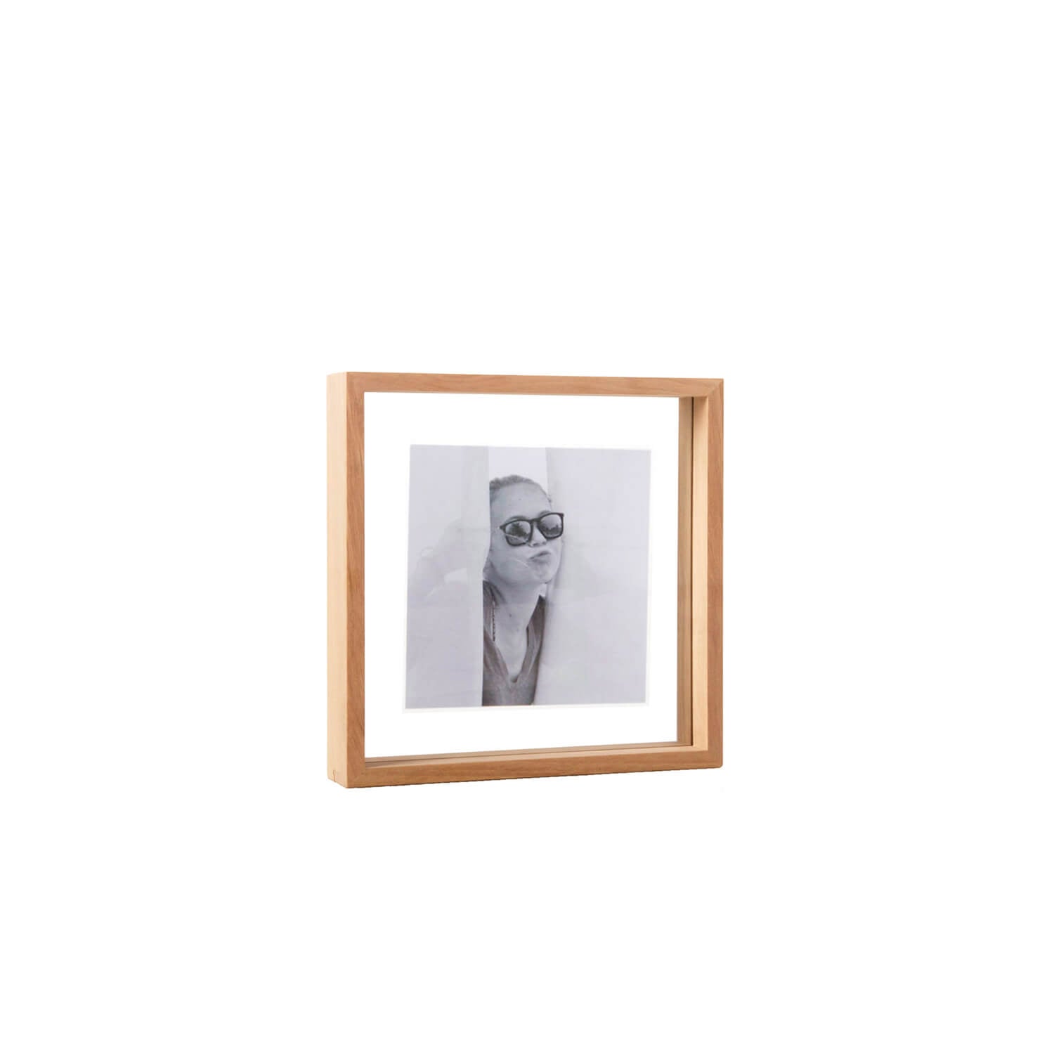 Small / Timber / Mobile / BlackMenu / Floating Box Picture Frame