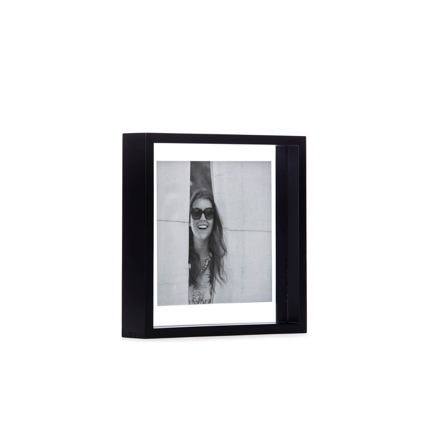 Medium / Coffee Bean / Mobile / BlackMenu / Floating Box Picture Frame