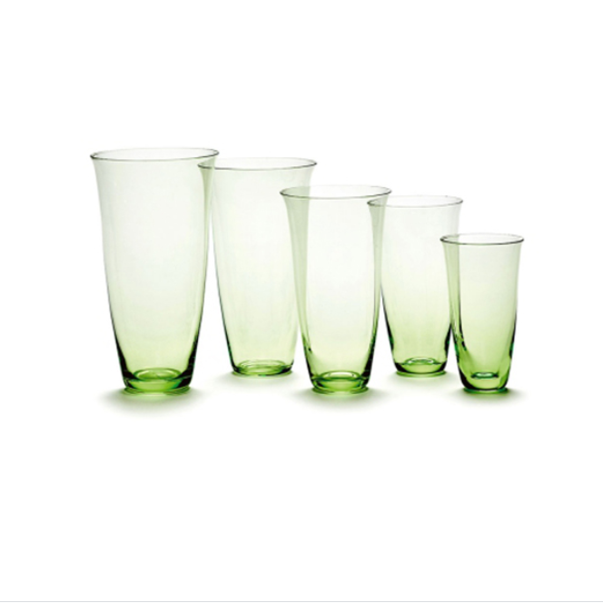 Green 10 fl oz / Mobile / WhiteMenu / Frances Universal Glass Designed By Ann Demeulemeester for Serax