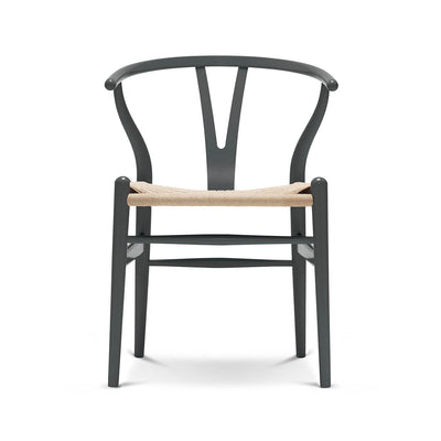Beech - Anthracite - Natural Cord / Mobile / BlackMenu / Wishbone Chair, designed by Hans J. Wegner