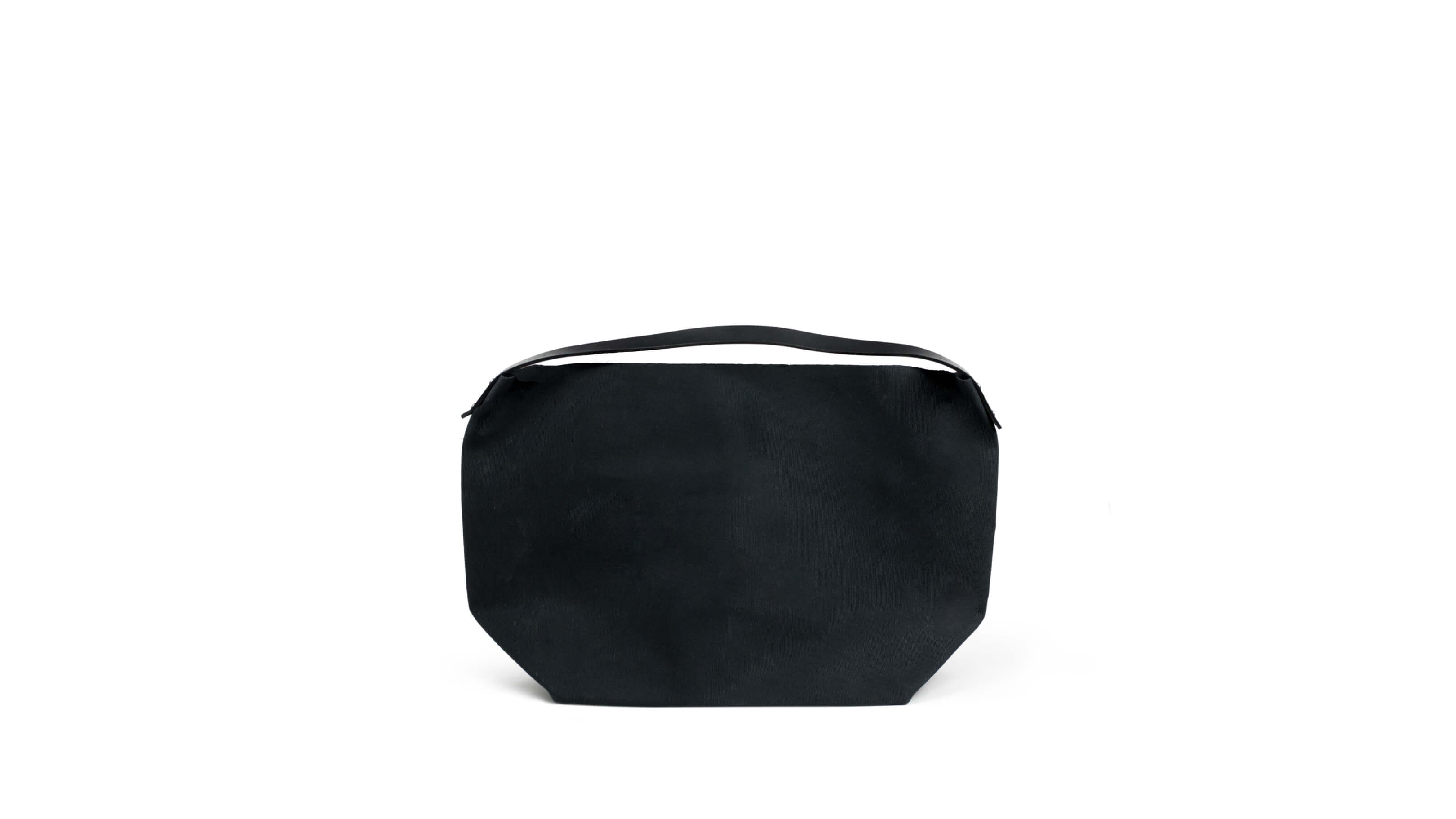 Black / Desktop / BlackMenu / How to Live Canvas Hobo Bag, designed by Mayumi Katsuya