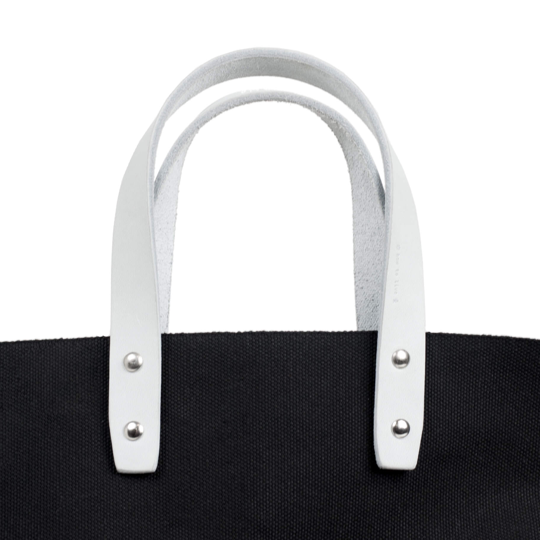 Black / Grey Handles / Mobile / BlackMenu / How to Live Canvas Tote Bag, designed by Mayumi Katsuya
