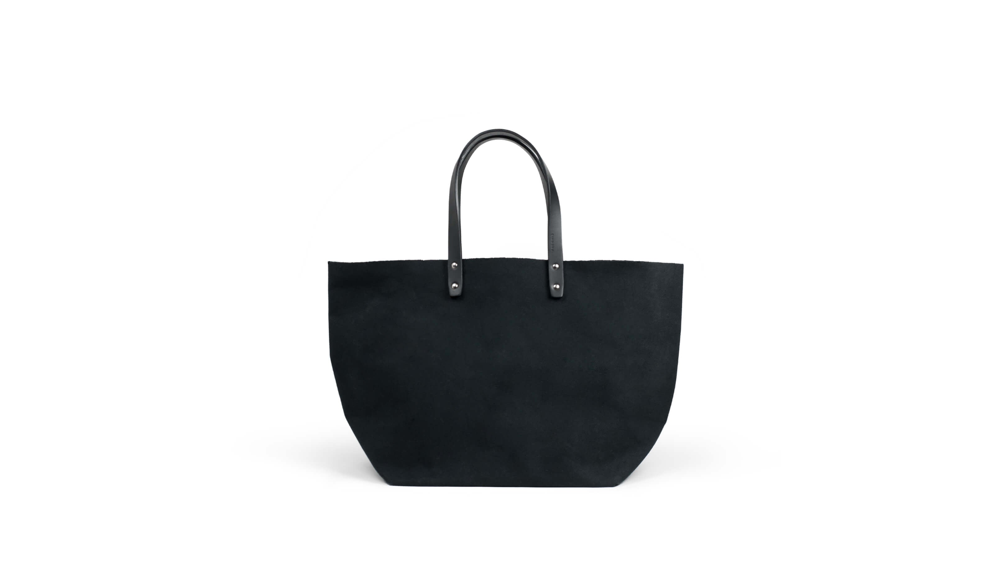 Black / Black Handles / Desktop / BlackMenu / How to Live Canvas Tote Bag, designed by Mayumi Katsuya