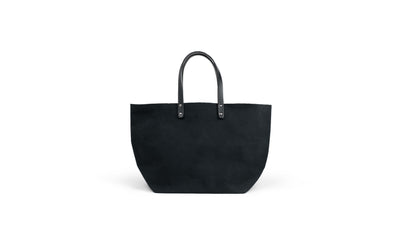 Black / Black Handles / Desktop / BlackMenu / How to Live Canvas Tote Bag, designed by Mayumi Katsuya